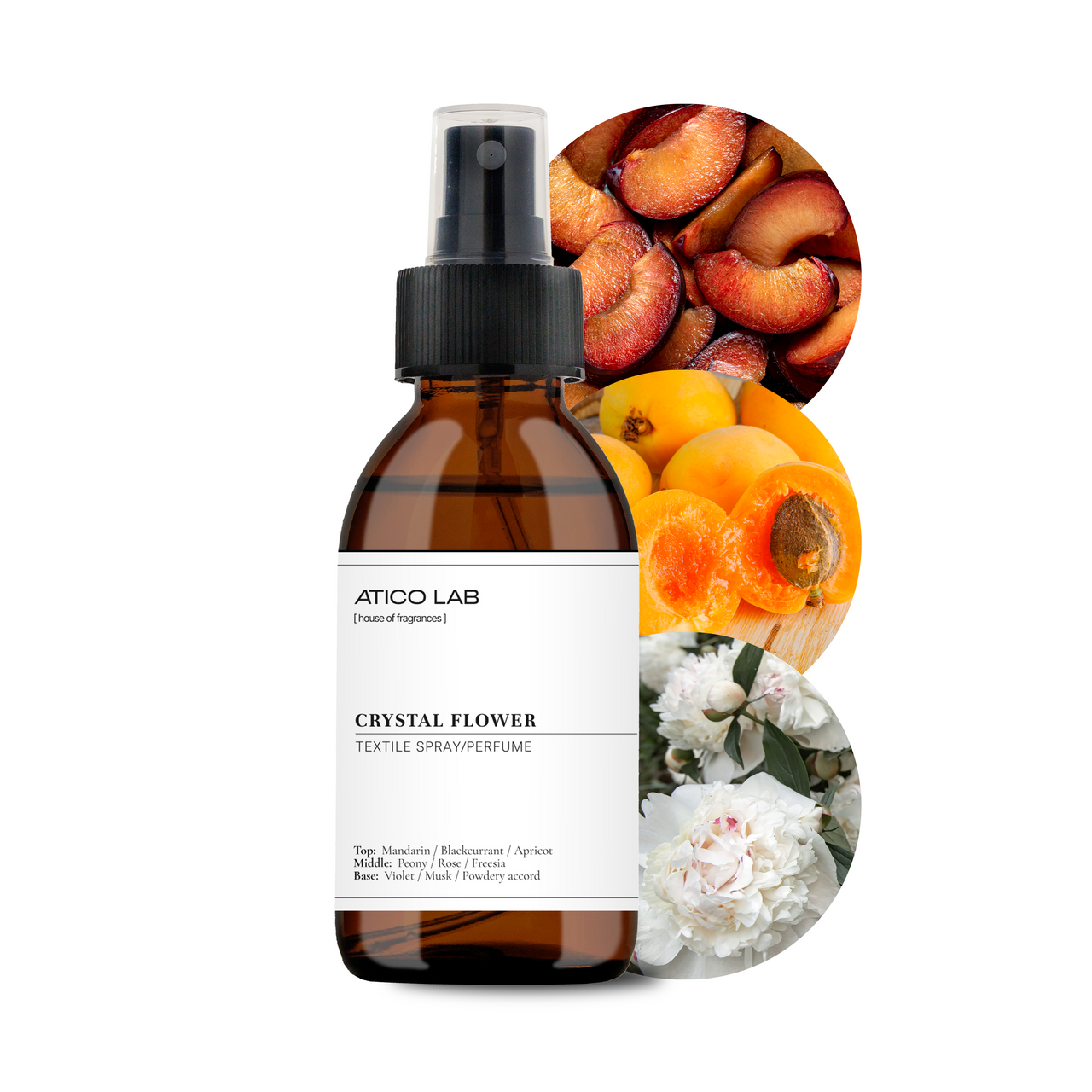 Perfumed textile spray Crystal flower